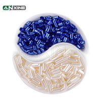 Capsules vides en gélatine ANXINE, taille 00, 0, 1, 2, bleu nacré, capsules de gel séparées, certifiées Halal