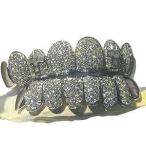 Hip Hop Punk personnalisé bijoux de corps 925 argent dents casquettes bijoux <span class=keywords><strong>rappeur</strong></span> Hip Hop Punk glacé Zircon dents Grillz pour homme - Product Image 5
