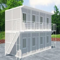 Contenedor de acero modular prefabricado de 20 pies de alta calidad, hogar, oficina, edificio plegable con Panel sándwich para uso diario