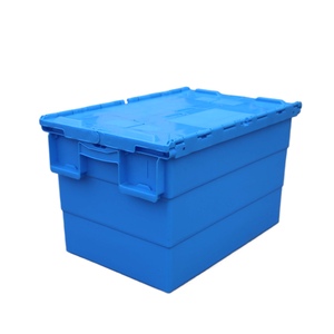 Cajas de Plástico Plegables, Apilables y Encajables para Almacenamiento y Mudanza, Rectangulares, Sólidas, de Gran Capacidad (35L), Moldeadas por Inyección, Venta al Por Mayor - Product Image 4