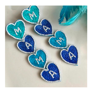 Pendientes de cuentas de semillas de colores para mujer, regalo de joyería hecho a mano para la celebración del Día de la madre, accesorios artesanales de la India - Product Image 6