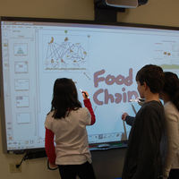 Tableau blanc interactif intelligent pour salle de réunion, écran tactile multipoint, pour l'enseignement
