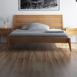 Base del telaio del <span class=keywords><strong>letto</strong></span> di bambù in legno massiccio piattaforma <span class=keywords><strong>letto</strong></span> con testiera senza scatola molla necessaria, supporto a doghe in legno - Product Image 3