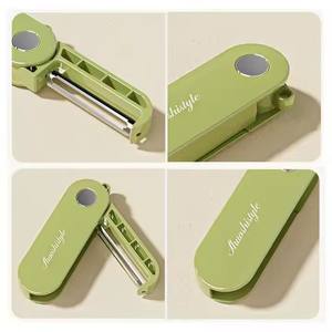 เครื่องปอกผักแบบพับได้มีดปอกผลไม้สแตนเลสสตีลแตงกวามันฝรั่งแบบพกพาปิคนิคคมอุปกรณ์เครื่องครัวสำหรับใช้ในบ้าน - Product Image 5