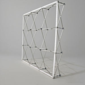 Espositore Pop-Up Pieghevole in Lega di Alluminio con Pannello Retroilluminato a Rete Illuminata, Design Moderno a Scorrimento Digitale - Product Image 5