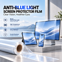 Film de protection d'écran anti-lumière bleue, anti-traces de doigts, surface mate, matériau PET, pour moniteur de PC de bureau, directement de l'usine