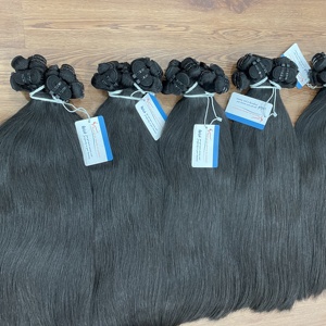 Cheveux vierges vietnamiens non traités, cuticules intactes, double trame, prêts à être expédiés - Product Image 4