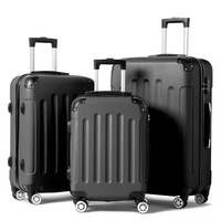 Ensemble de Voyage Léger 3 Pièces Luggage Factory Avec Roues Amovibles et Doubles Poignées