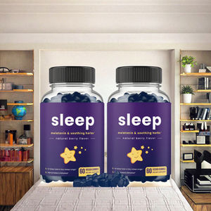 Zuckerfreie ruhige Gummis 60 Count Melatonin Free Sleep Aid für Erwachsene Natürliche Magnesium glycinat Vitamine - Product Image 3