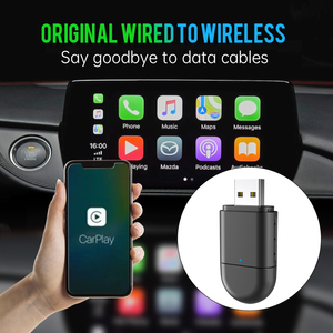 Nueva caja inalámbrica de conector dual USB y tipo para Apple Carplay Android Auto 2 en 1 Dongle Car Adapter - Product Image 4