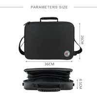 Sac d'ordinateur portable professionnel multifonctionnel personnalisé, étui rigide en EVA avec bandoulière, sac de voyage étanche pour ordinateur