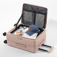 Ensemble de bagages de luxe OEM ODM pour ordinateur portable, valise trolley légère à roulettes avec compartiments pour ordinateur