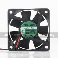 Sunon 24V 48V DC12V 1.1W AC EC 6015 60X60X15MM 6CM Maglev Proyektor Monitor Casing Senyap Pengisi Daya 2-kabel KDE1206PHV2-ZP Kipas Pendingin
