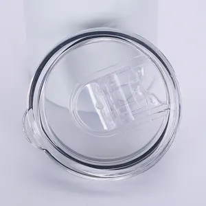 Tumbler di sublimazione personalizzato all'ingrosso 20oz alla rinfusa a sublimazione in bianco Tumbler con paglia in acciaio inossidabile bottiglia isolata
