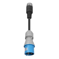 Câble adaptateur de chargeur EV à reconnaissance intelligente, pistolet de charge portable, cordon de charge, prise Schuko NEMA5 AU UK SABS CEE bleu rouge pour voiture électrique