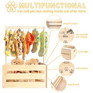 बाल स्नान के लिए हैंडल आयोजक के साथ लकड़ी के बेबी शॉवर क्रेट अलमारी और बेबी शॉवर के लिए उपहार हैमर बास्केट - Product Image 6