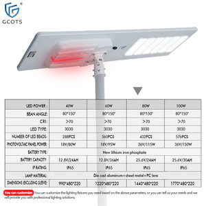 Farolas Solares Todo en Uno con Carcasa de Aluminio y Tira de Luces Decorativas de Colores, Resistentes al Agua para Exteriores, Ideales para Atracciones - Product Image 3