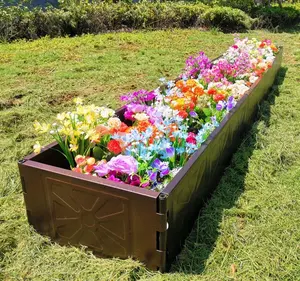 24cm Height 3.6 Meters Length ECO FRIENDLY Metal Lawn Border Steel Garden Bed Corten Edging For Landscaping