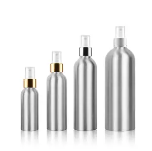 Botol Aluminium 50Ml dengan Semprotan Pompa, untuk Penyemprot Kabut Make Up