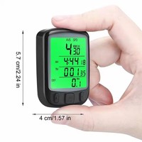 Speedometer sepeda Digital, Odometer sepeda komputer tahan air dengan LCD