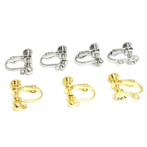 Boucles d'oreilles à clipser en acier inoxydable 316, or et argent, avec perles, accessoires de bijoux DIY, sans perçage - Product Image 1