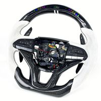 Accessoires intérieurs automobiles, volant sport personnalisé avec affichage LED, fibre de carbone, pour Cadillac Escalade 2021 2022