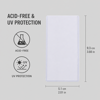 3 X7-Top Loader Clip pour cartes de visite en PVC, tendance, avec logo personnalisé et impression sérigraphique