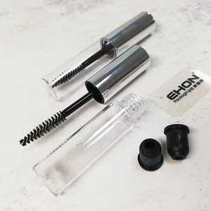 Tube de mascara vide transparent avec capuchon en aluminium argenté, mini-bouteille personnalisée pour applicateur de mascara, emballage cosmétique pour sérum pour cils - Product Image 3