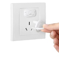 Cache-prise de sécurité pour bébé, en plastique et silicone, pour interrupteur mural et boîtier électrique, norme britannique