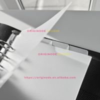 Séparateurs de planificateur en PP dépoli vierges personnalisables avec languettes supérieures, format A5 A6 B5, pour reliure à 6 anneaux, séparateurs de page en plastique pour autocollants