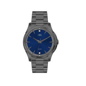 Reloj de cuarzo de lujo para hombre de 42 mm, silencioso, con brazalete de metal de tres agujas, detalles de diamantes, estilo elegante para ocasiones de negocios o informales. - Product Image 5
