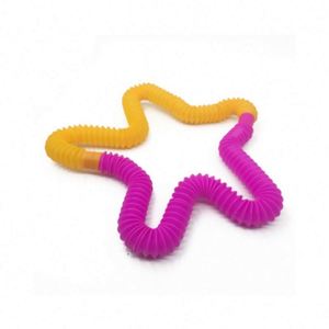 Juguetes Sensoriales de Tubos para Niños, Habilidades Motoras Finas, Juguetes de Tubos Elásticos para el Aprendizaje de Niños Pequeños - Product Image 1