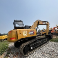 Excavatrice sur chenilles SANY SY215C d'occasion, 21 tonnes, avec ligne hydraulique auxiliaire, également disponible : SANY SY195C, SY235C, à vendre