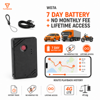 Rastreador GPS Inalámbrico para Auto, Camión y Motocicleta, con 7 Días de Autonomía de Batería, Historial de Rutas, Sin Cuota Mensual y Acceso Ilimitado