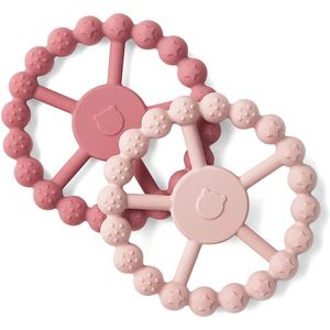Jouets <span class=keywords><strong>Montessori</strong></span> en bois de hêtre sans BPA pour bébé <span class=keywords><strong>Anneau</strong></span> de <span class=keywords><strong>dentition</strong></span> en silicone <span class=keywords><strong>Anneau</strong></span> d'haltère de <span class=keywords><strong>dentition</strong></span> doux pour nourrissons de 0 à 24 mois - Product Image 2