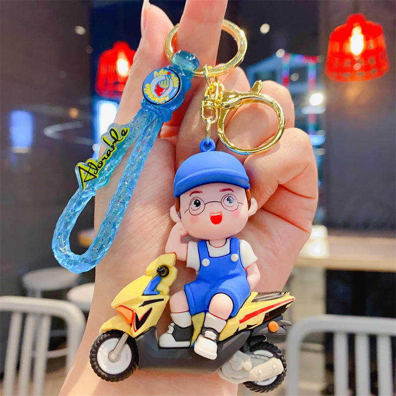 หนุ่มนักขี่จักรยาน -สีฟ้า