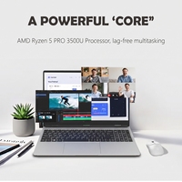 Ordinateur portable professionnel OEM personnalisé 15,6 pouces à écran tactile, AMD Ryzen 5 3500U, 32 Go de RAM, Face ID, toutes fonctions, Type-C, vente en gros