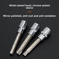 Jeu de embouts de visseuse à chocs Steel Shield de 1/2 pouce avec embouts à fente, Phillips, Torx et hexagonaux en acier allié au chrome-vanadium 125 mm