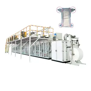 Full servo machines produce comfortable baby diapers machine production line