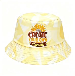 Sombrero de Pescador con Bordado Personalizado, Diseño Geométrico, para Mujer, Transpirable, Protección Solar, Venta al Por Mayor - Product Image 1