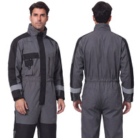 Combinaisons de travail imperméables et coupe-vent personnalisées, multi-poches, en polyester, pour les travailleurs routiers