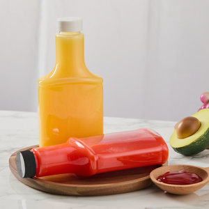 Frasco de Almacenamiento de Plástico PET de 32 mm y 450 ml con Tapa Invertida, Botella Vacía para Miel y Mermelada, Envase de Cocina Personalizable - Product Image 3