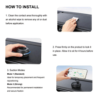 Support magnétique pour téléphone portable à ventouse puissante pour tableau de bord de voiture, verre, bureau