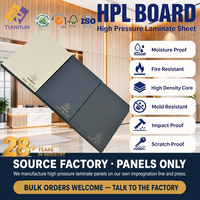 Panneau phénolique HPL compact et durable pour porte d'armoire de cuisine