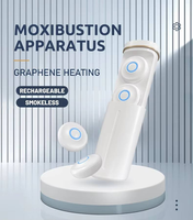 Appareil de Moxibustion Électrique Intelligent, Boîte de Moxibustion au Graphène, Rechargeable, Sans Fumée, Portable, Autocollant de Moxibustion