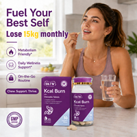 OKTW Kcal Burn Comprimés à croquer pour la satiété, la perte de poids, la combustion des graisses, la suppression de l'appétit – En stock, échantillons gratuits