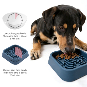 2026 New Non Slip Anti Gulping Silicone Dog Bowl & Lick <b>Mat</b>, Custom Silicone Suction Cup Dog Bowl, Factory Wholesale - Product Image 5