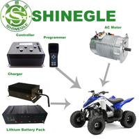 Kits de conversion complets pour voitures électriques SHINEGLE 15KW 108V, moteur électrique AC, contrôleur