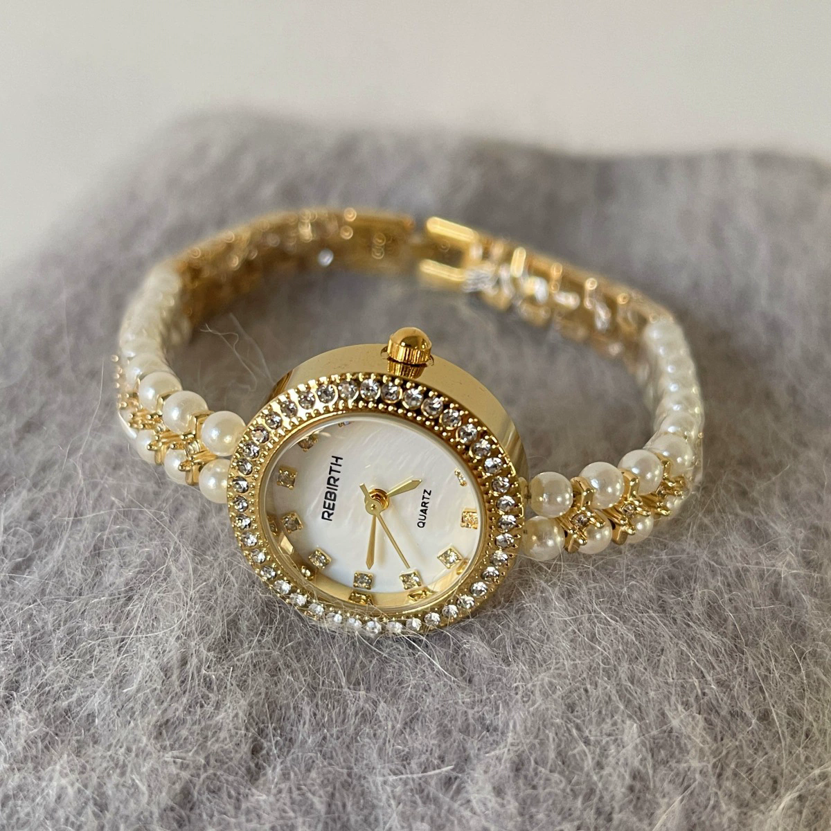 Jewelry strap+White dial
