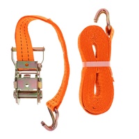 Certificat CE GS 2 "3" 4 "2t 5t 8t 10t Crochet de haute qualité orange pour camion bateau Sangle d'arrimage à cliquet pour arrimage de cargaison